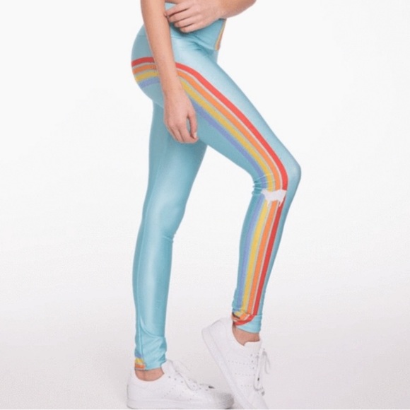 Goldsheep Retro Cube Rainbow Leggings